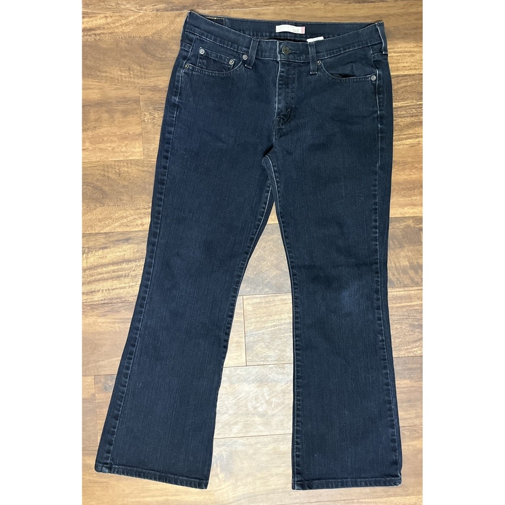 Levis 515 Bootcut Stretch Jeans Women Size 10S Blue Denim Mid Rise 32X29